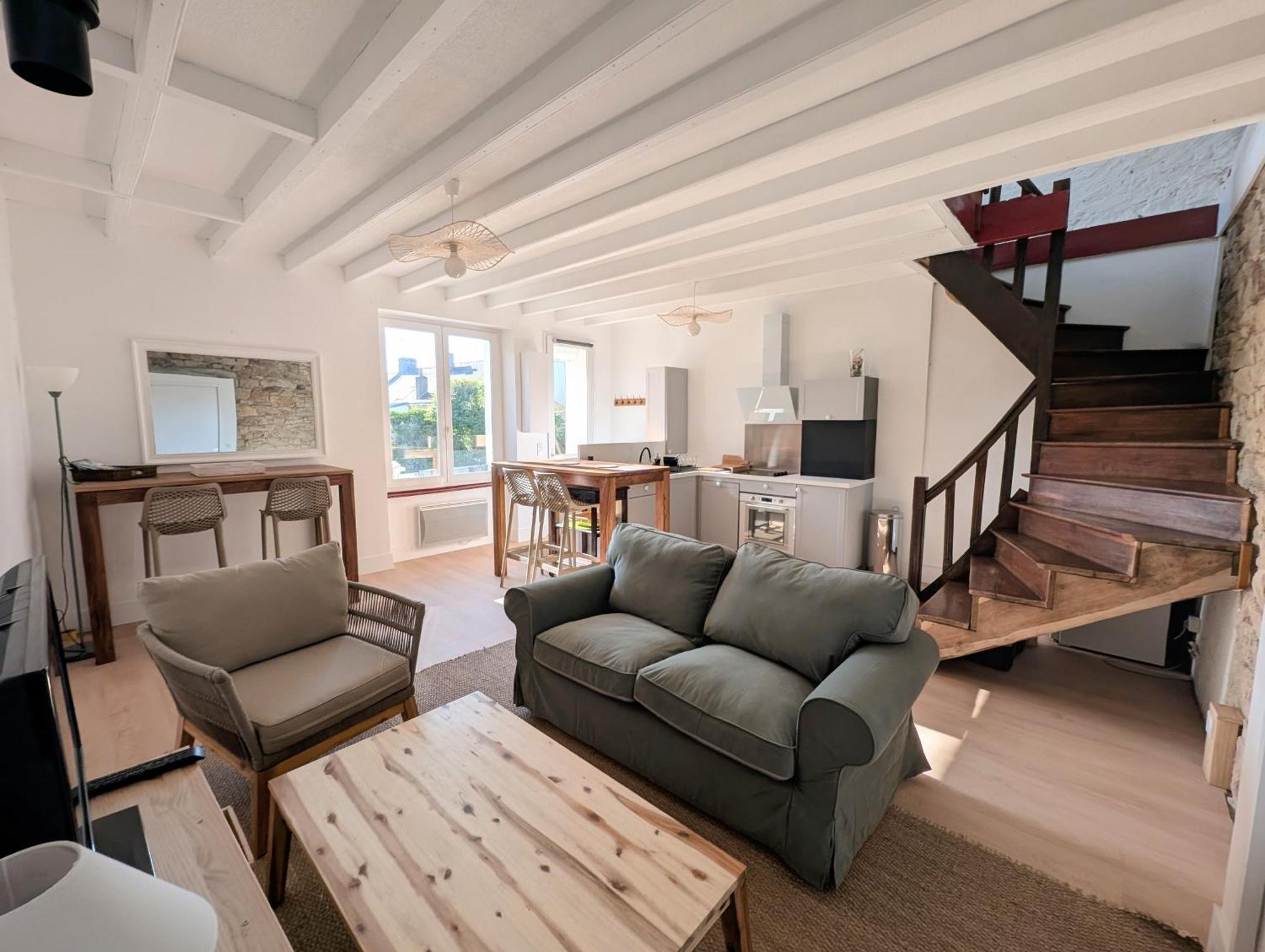 Vieux Passage, Maison Avec Cour Privee A 150 M Du Port Et De La Plage 普卢伊内克 外观 照片